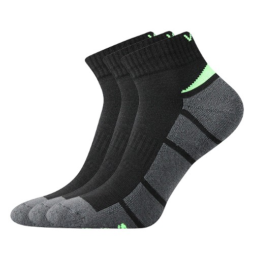 ASTON antibakteriální kotníčkové ponožky se stříbrem VoXX 43-46 černá